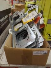 BOX LOT OF CADDY 16 INCH MOUNTING PLATES APPEARS TO BE NEW RETAIL PRICE VALUE $5.00 PER ONE.