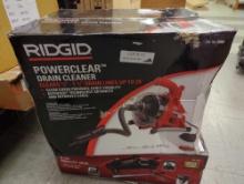 RIDGID POWER CLEAR 120 VOLT DRAIN CLEANING SNAKE AUGER MACHINE FOR HEAVY DUTY PIPE CLEANING FOR