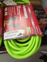HUSKY 25 FT INDOOR OUTDOOR EXTENSION CORDS 16 GAUGE 13 AMPS 125 V, APPEAR TO BE NEW RETAIL PRICE