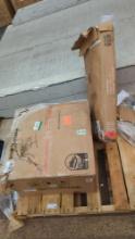 PALLET LOT OF TWO ITEMS TO INCLUDE, WOVEN OUTDOOR ITEM STILL IN BOX SOLD AS IS. HE68962GR, SCBE08865