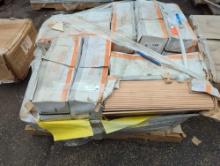Pallet lot of Florida Tile home collection Oasis beige 9x18" wall tile. Some tiles may be broken.