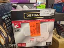Defiant 90 Watt Equivalent 1400 Lumen 180 Degree White Motion Sensing Dusk to Dawn SMD LED Flood