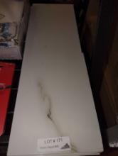 LOT OF 3 PIECES OF CERAMIC TILES WITH A FAUX MARBLE STYLE 8 ON X 24 IN. SOME OF THE TILE HAVE