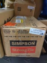 SIMPSON STRONG TIE ZMAX GALVANIZED ADJUSTABLE STANDOFF POST BASE FOR 6X6 NOMINAL LUMBER PIERCED TO