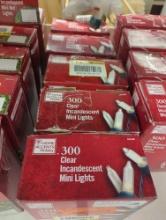 LOT OF 5 HOME ACCENTS HOLIDAY 300 CLEAR INCANDESCENT MINI LIGHTS TESTED AND WORKS