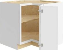Home Decorators Collection Newport Pacific White Plywood Shaker Assembled EZ Reach Corner Kitchen