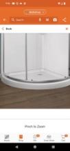 Delta Foundations 38 in. L x 38 in. W Corner Shower Pan Base with Corner Drain in White Appears to