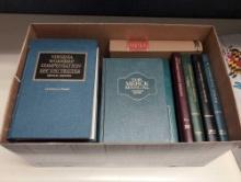 (OFC8) BOX LOT OF HORN BOOKS TO INCLUDE JURY INSTRUCTIONS ON MEDICAL ISSUES, ANALYZING MEDICAL
