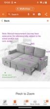 Parts And Pieces to A J&E Home 78.5 in. W Gray Linen 3-Seater Full Size Reversible Sleeper Sofa