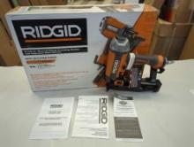 RIDGID Pneumatic 21-Degree 3-1/2 in. Round Head Framing Nailer. Comes in open box as is shown in