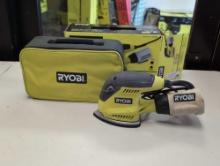 RYOBI 1.2 Amp Corded 5.5 in. Corner Cat Sander with Dust Bag, and Storage Case. Comes in an opened