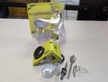 RYOBI Wood/Metal Door Lock Installation Kit. Model #: A99DLK4. Comes in an opened package and