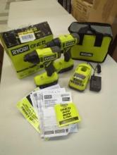 RYOBI ONE+ 18V Cordless 2-Tool Combo Kit with Drill/Driver, Impact Driver, (2) 1.5 Ah Batteries, and