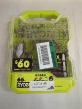 RYOBI Drill and Impact Drive Kit (65-Piece). Comes factory banded as is shown. Appears to be new but