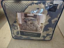 WATERFORD Laurent 6 Piece Navy Cal King Comforter Set, Appears to be New Retail in Factory Sealed