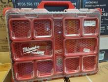 Milwaukee PACKOUT 11-Compartment Low-Profile Impact Resistant Portable Small Parts Organizer,