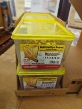 Box lot of 4 Cases of Grabber 10 X 3-1/2, Phillips Drive Bugle Head Coarse Thread 23... Point, 5 lbs