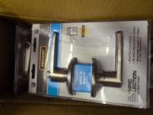 Box lot of 6 Defiant Olympic Stainless Steel Bed/Bath Door Lever, Appears to be New in Factory
