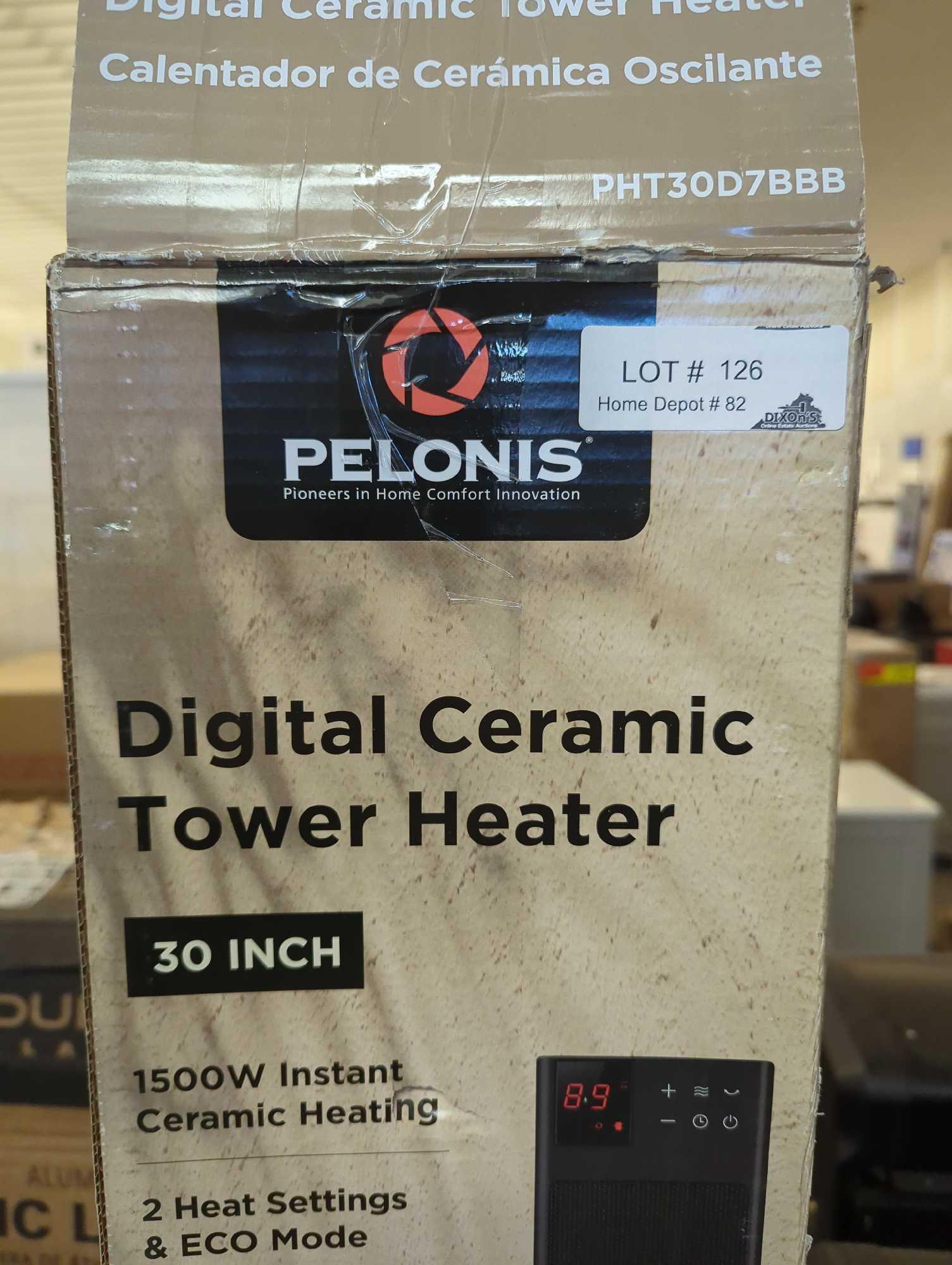 Pelonis 30 in. 1500-Watt Digital Tower Ceramic Heater, Appears to be New Retail Price Value $100