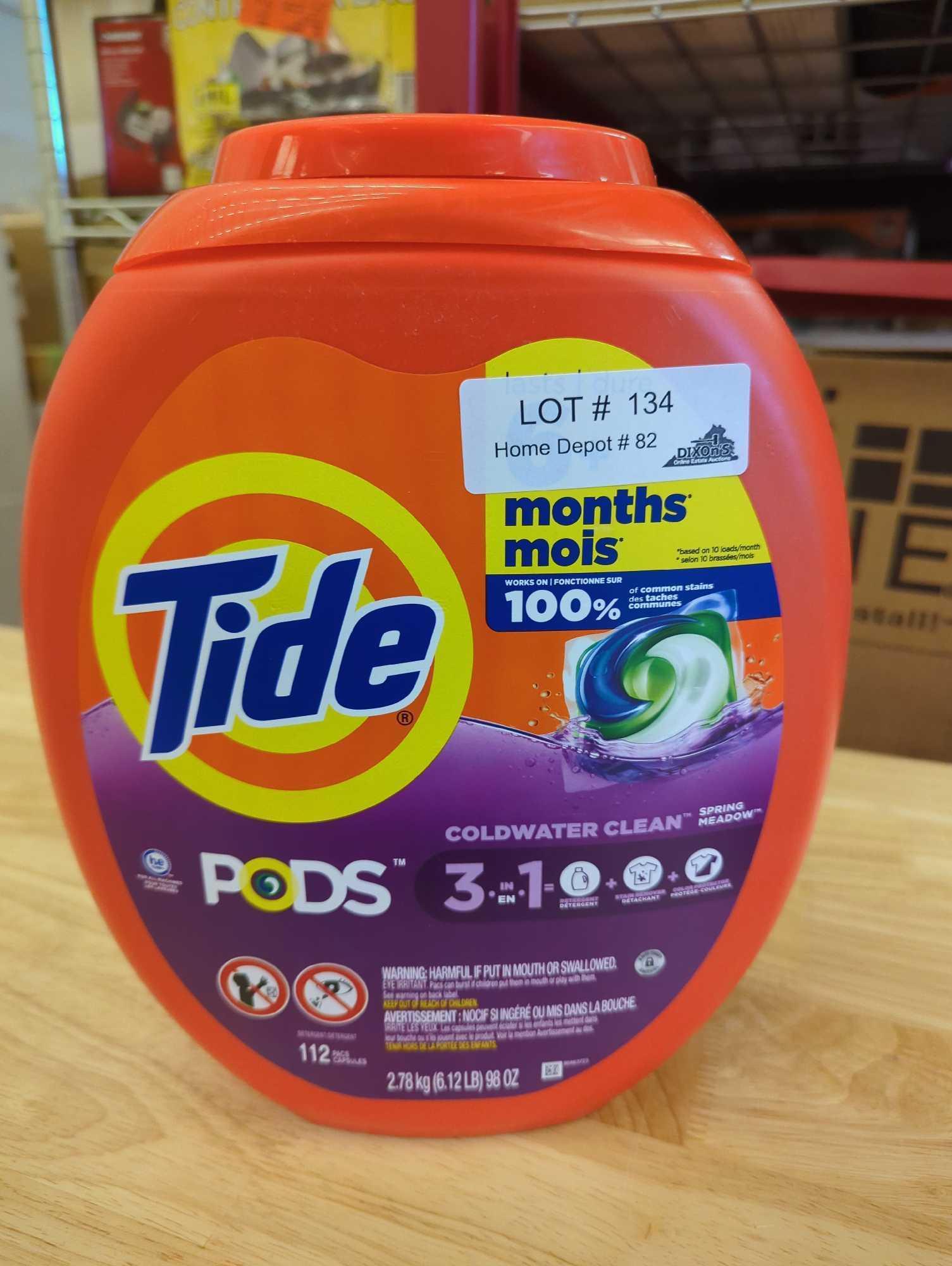 Tide Spring Meadow Scent Liquid Laundry Detergent Pods (112-Count), Appears to be New Retail Price