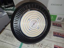 Commercial Electric 250-Watt Equivalent Integrated LED Black High Bay Light 5000K, Retail Price $70,