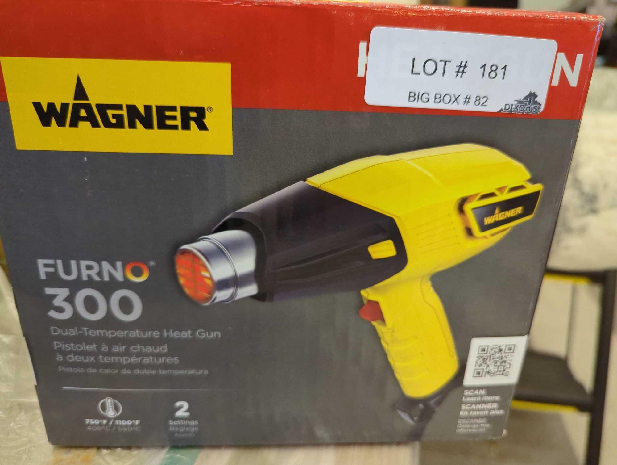Wagner Furno 300 Dual Tempurature Corded Heat Gun, Appears to be New Retail Price Value $26, Tested
