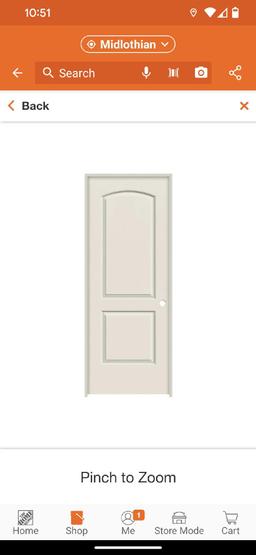 JELD-WEN 32 in. x 80 in. 2 Panel Continental Primed Left-Hand Smooth Molded Composite Single Prehung