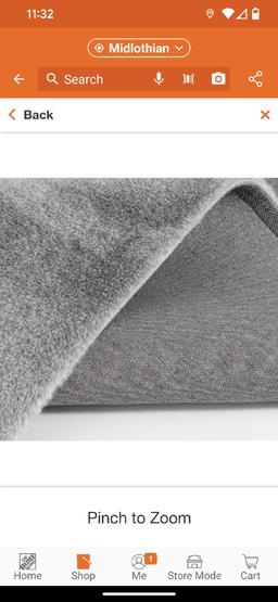 Bazaar Piper 2-Tone Grey 5 ft. x 7 ft. Solid Polyester Area Rug, Appears to be New in Factory Sealed