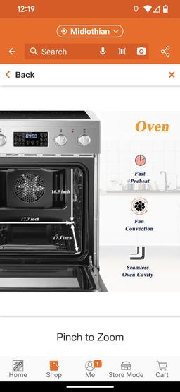 LANBO 24 in. 4 Element Freestanding Single Oven Electric Range in Stainless Steel with Air Fry,