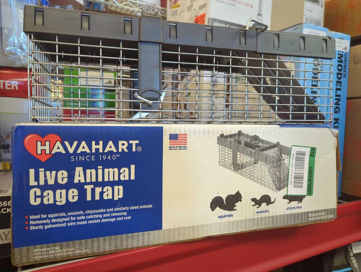 Havahart 1026 Small 1-Door Humane Live Catch and Release Animal Trap for Squirrels, Weasels,
