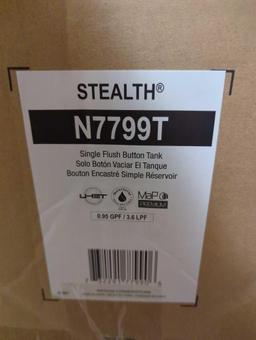 STEALTH N7799T SINGLE BUTTON TANK, OPEN BOX UNIT APPEARS NEW, MSRP 128.63