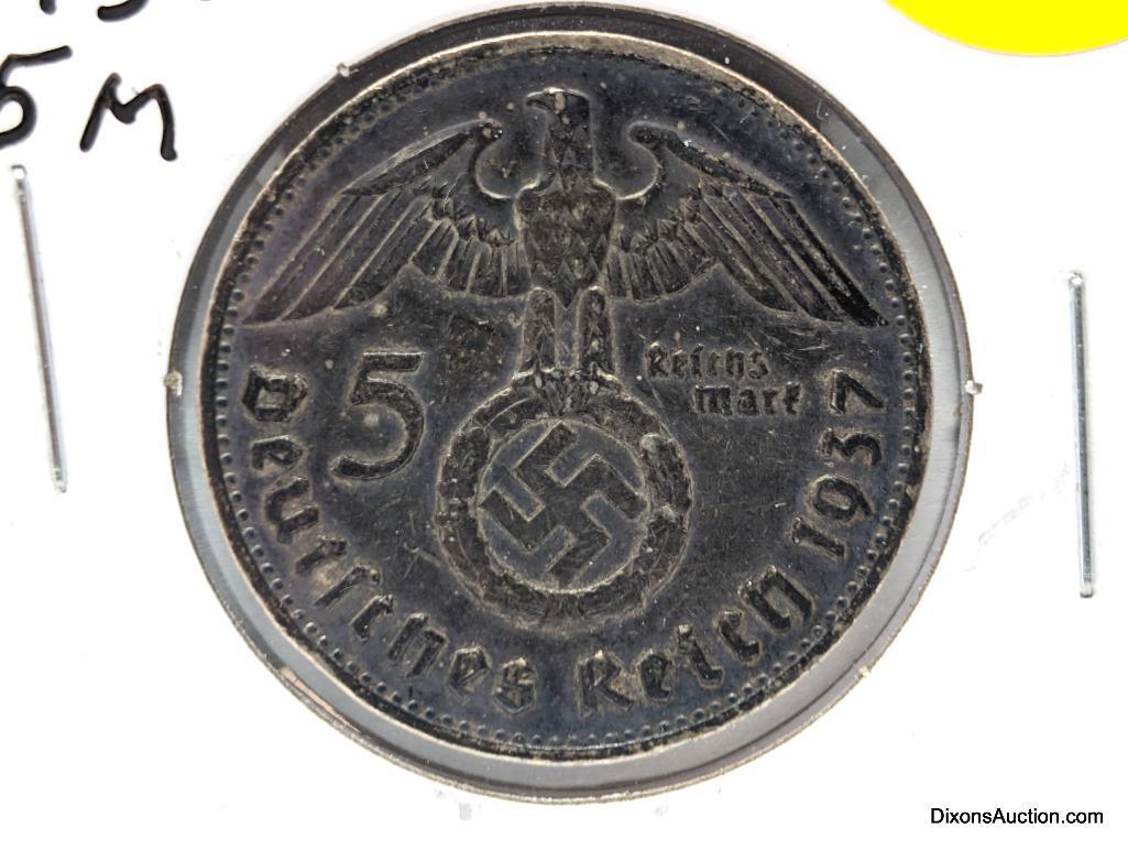 1937 Germany 5M - silver