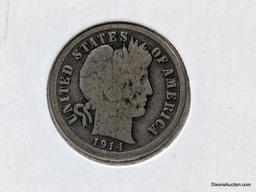 1914 Dime - Barber