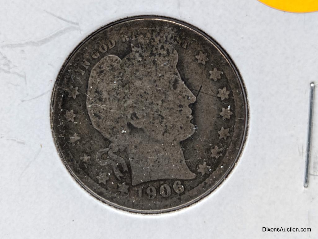 1906 D Quarter - Barber