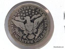 1908 O Quarter - Barber