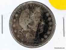 1910 S Half Dollar - Barber