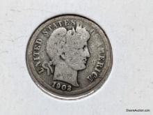 1902 Dime - Barber