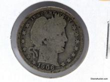 1906 Quarter - Barber