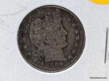 1906 D Quarter - Barber