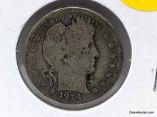 1914 S Quarter - Barber