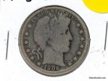 1906 O Half Dollar - Barber