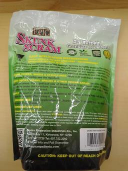 Box of 6 Bags of Skunk Scram 6 lbs. Repellent Granular Shaker Bag, Retail Price $40/Bag, Appears to