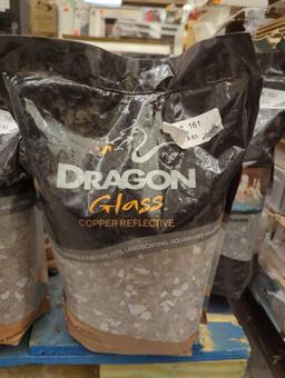 Margo Garden Products 1/4 in. 10 lb. Copper Reflective Tempered Fire Glass, SEALED BAG, MSRP 39.98