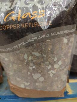 Margo Garden Products 1/4 in. 10 lb. Copper Reflective Tempered Fire Glass, SEALED BAG, MSRP 39.98