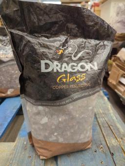 Margo Garden Products 1/4 in. 10 lb. Copper Reflective Tempered Fire Glass, SEALED BAG, MSRP 39.98