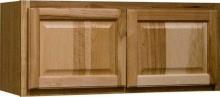 Hampton Bay Hampton 36 in. W x 12 in. D x 12 in. H Assembled Wall Bridge Kitchen Cabinet in Natural