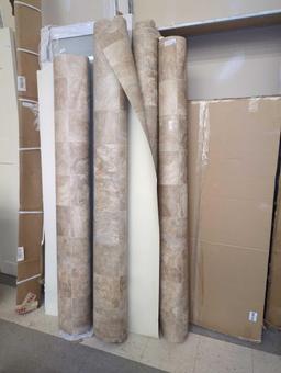 Lot of 4 Rolls of TrafficMaster Pro Basic Refined Slate Neutral Stone 10 MIL x 12 ft. W x Cut to