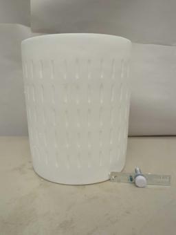 Bel Air Lighting 1-Light CFL White Wall Sconce with Paintable Ceramic Shade. Comes in open box as is