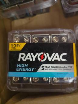Lot of 2 packs of Rayovac High Energy 9V Batteries (12-Pack), Alkaline 9 Volt Batteries, Appears to