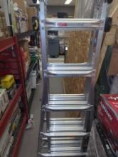 Gorilla Ladders 22 ft. Reach MPXA Aluminum Multi-Position Ladder with Project Bucket, 300 lbs. Load